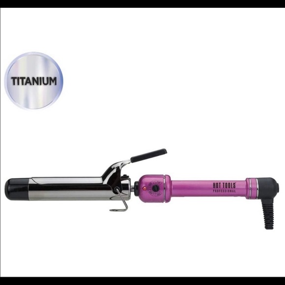 BRAND NEW: 1” Hot Tools Pink Titanium Curling Iron - Picture 5 of 7